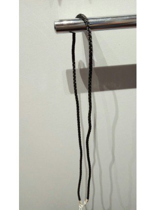 Шелковый шнурок с серебряным окончанием